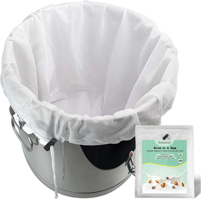 Brew Bag Reusable 22"×26" 250 Micron Fine Mesh Bag for Beer