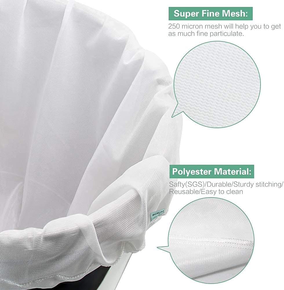 Brew Bag Reusable 22"×26" 250 Micron Fine Mesh Bag for Beer