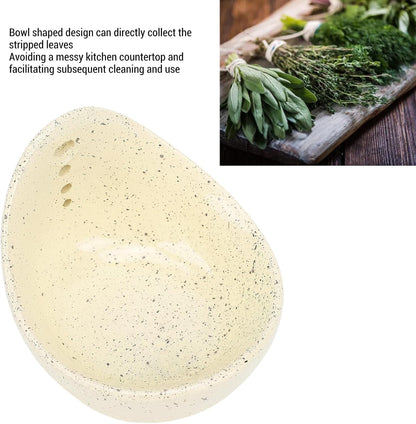2PCS Resin Herb Stripper Bowl, Handmade Herb Peeling Bowl with Multi Size Holes, Kitchen Herb Leaf Stripping Tool for Separating Leaves and Stems, 2.6x2.4x2.1in