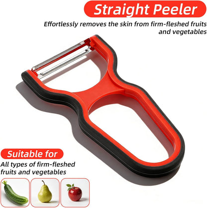 3 Pcs Peeler Set, Straight, Serrated, Julienne Peelers