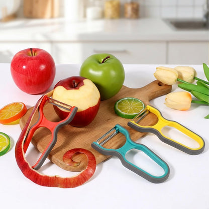 3 Pcs Peeler Set, Straight, Serrated, Julienne Peelers