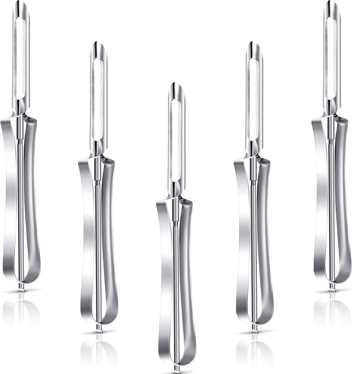 5 Pcs Potato Peeler Vegetable Stainless Steel Rotary Peeling Tools