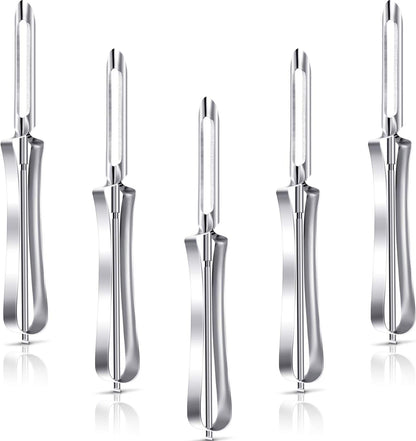 5 Pcs Potato Peeler Vegetable Stainless Steel Rotary Peeling Tools