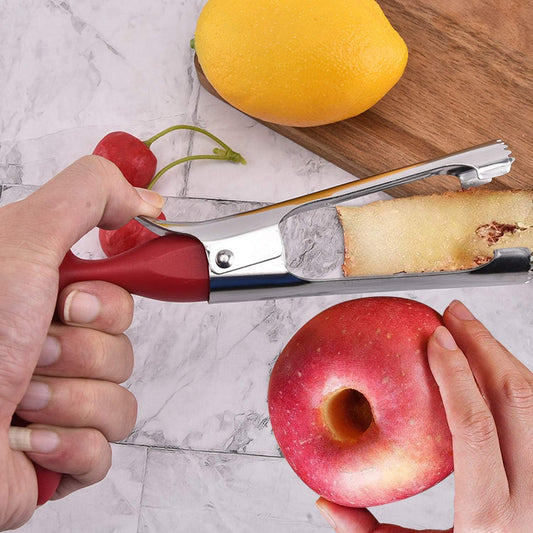 Apple Cutter Slicer & Corer Kit - 12-Blade Apple Slicer & Corer, Includes 3 Premium Stainless Steel Fruit Forks