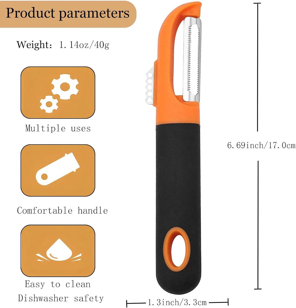 Vegetable Peeler Anti-slip handle Stainless Steel for Potato Apple