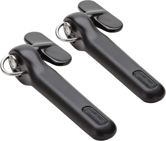 Everyday Safe-Cut Manual Can Opener, Set of 2 – Heavy Duty Can Opener with Safe Cut Lid Lifter, Smoothly Cuts & Removes Lids, Hands-Free Lid Disposal, Easy to Use Kitchen Tool