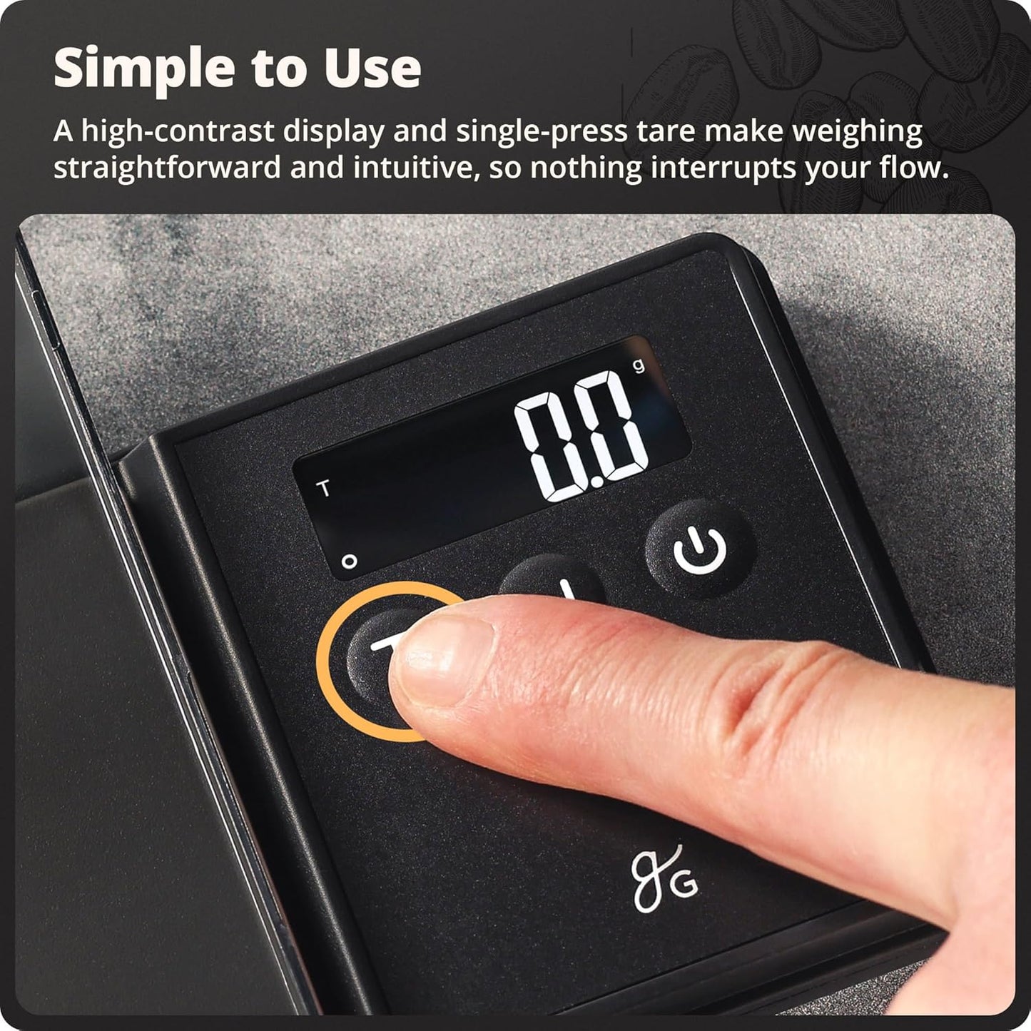 Digital Espresso Scale with 0.1g Precision, 750g Capacity | Precision Gram Scale for Dosing Shots, Real-Time Response, 6 Weighing Units, Instant Tare & Lid Doubles as a Weighing Tray