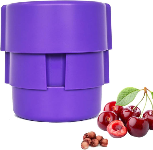 Cherry Pitter – Multi Cherry Tool 6 at Once, Full Detachable Cherry Seed Remover, Fast Cleaning for Baking, Canning, Jam, Dishwasher Safe with Pit Storage Case, Best Kitchen Gift for Mom Dad
