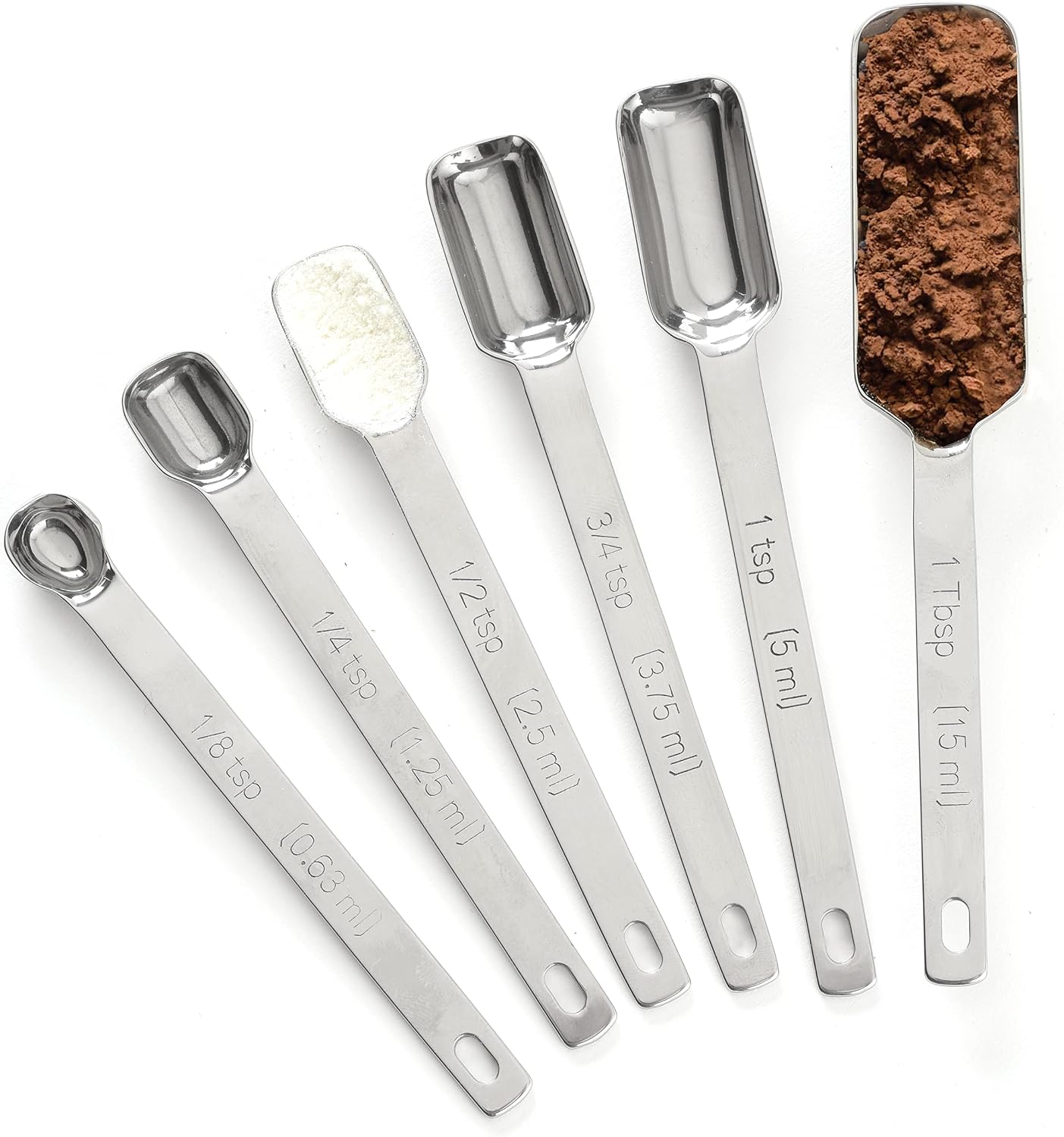 3060 Stainless Steel Measuring Spoons, Set of 6