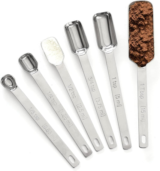 3060 Stainless Steel Measuring Spoons, Set of 6