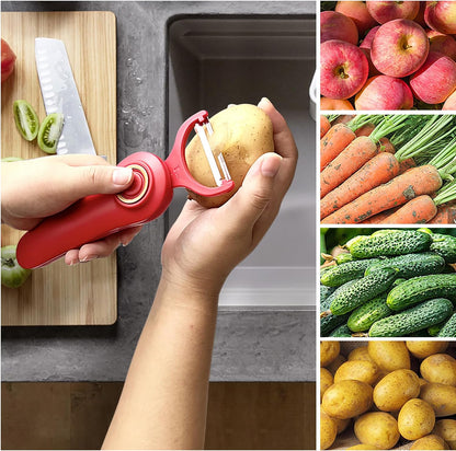 3-in-1 Electric Peeler | Auto Blade for Fruits/Vegetables