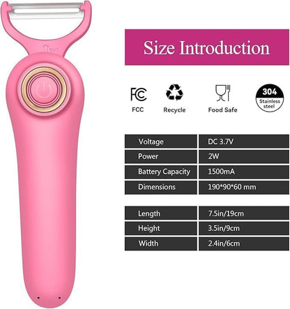 3-in-1 Electric Peeler | Auto Blade for Fruits/Vegetables