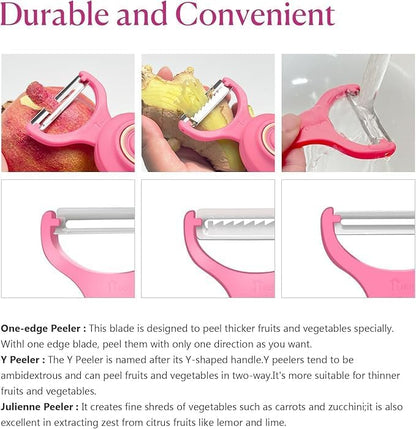 3-in-1 Electric Peeler | Auto Blade for Fruits/Vegetables