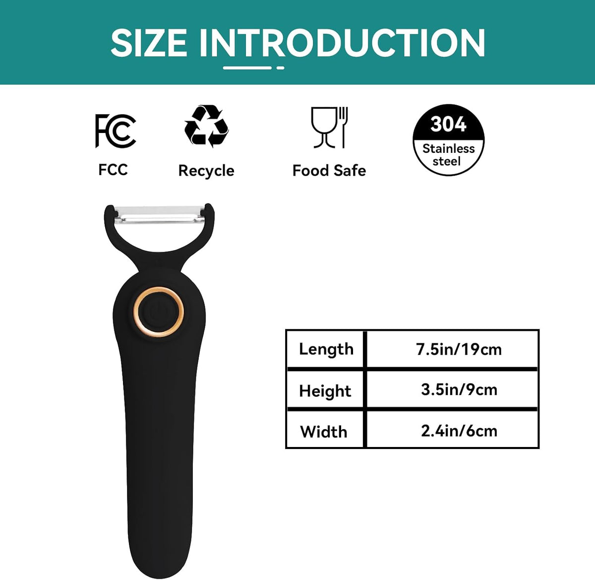 3-in-1 Electric Peeler | Auto Blade for Fruits/Vegetables