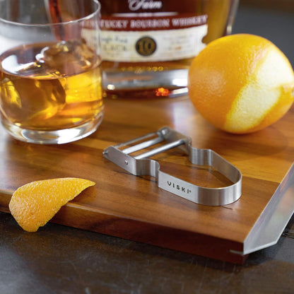 Citrus and Cheese Grater, Stainless Steel Rasp Grater Zester with Acacia Wood Handle for Lemons, Oranges, Nutmeg & Cheese, Elegant Kitchenware for Cocktails, Cooking, & Bartender Gifts, Set of 1