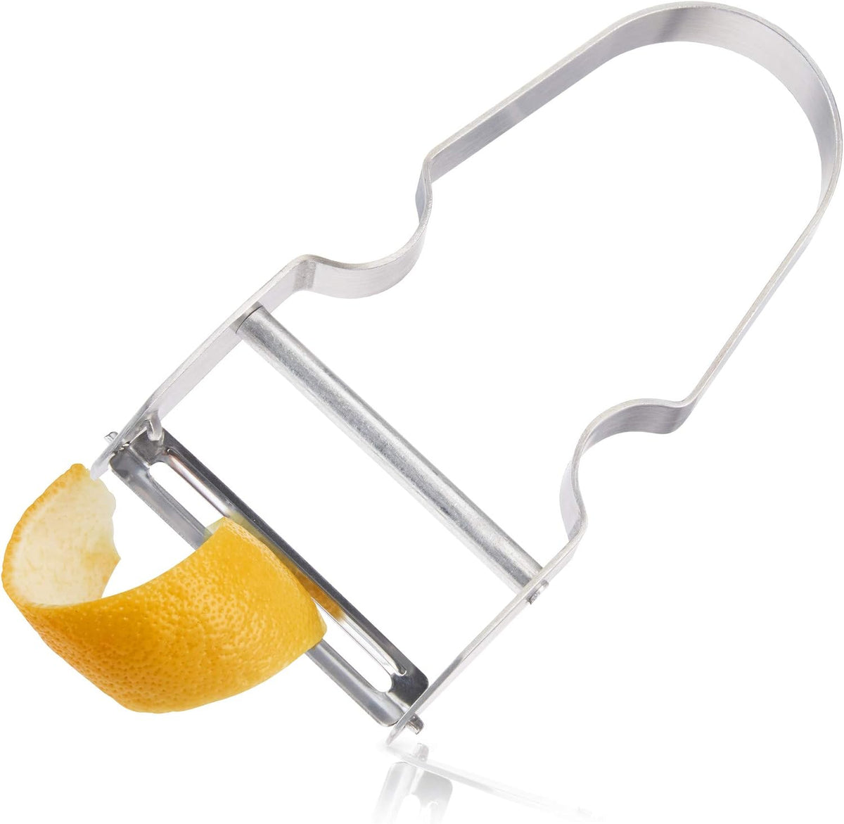 Citrus and Cheese Grater, Stainless Steel Rasp Grater Zester with Acacia Wood Handle for Lemons, Oranges, Nutmeg & Cheese, Elegant Kitchenware for Cocktails, Cooking, & Bartender Gifts, Set of 1