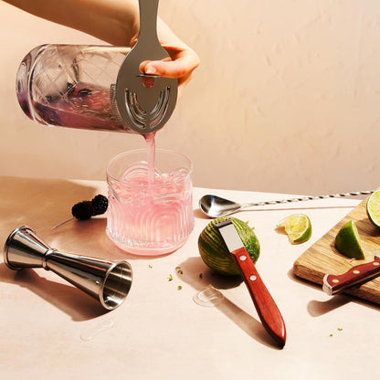 Citrus and Cheese Grater, Stainless Steel Rasp Grater Zester with Acacia Wood Handle for Lemons, Oranges, Nutmeg & Cheese, Elegant Kitchenware for Cocktails, Cooking, & Bartender Gifts, Set of 1