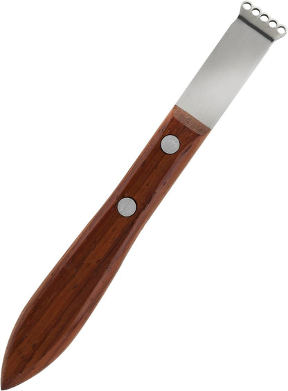 Citrus and Cheese Grater, Stainless Steel Rasp Grater Zester with Acacia Wood Handle for Lemons, Oranges, Nutmeg & Cheese, Elegant Kitchenware for Cocktails, Cooking, & Bartender Gifts, Set of 1