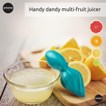 OCTO Lemon Juicer Hand - Easy to Hold Lemon Squeezer Manual for Lemon, Lime, Oranges - BPA Free, Dishwasher Safe Citrus Juicer Hand Press Manual - Fun Kitchen Gadgets & Tools