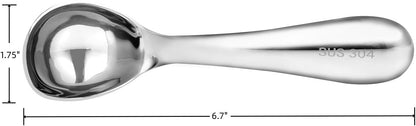 Kichwit Ice Cream Scoop, Heavy Duty 304 Stainless Steel Ice Cream Scoop with Comfortable Handle, Dishwasher Safe
