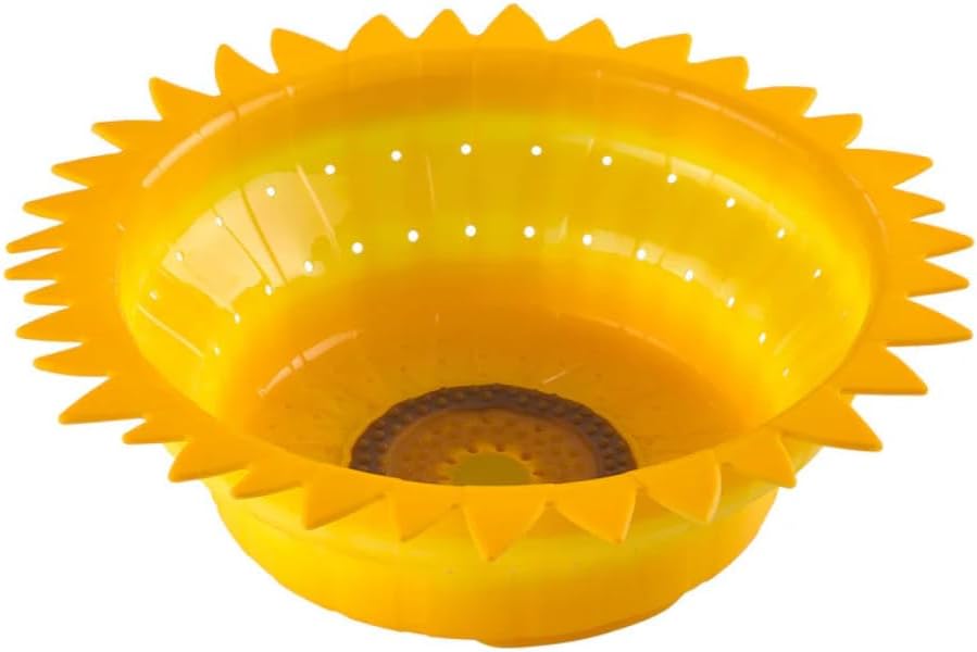 Charles Viancin 11 Inch Sunflower Collapsible Colander/Silicone Strainer – Kitchen Space Saving Essential