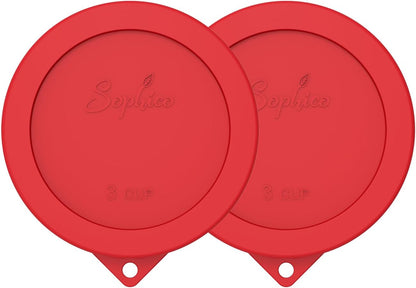 SOPHICO Silicone Replacement Lids for Pyrex Sculpted Glass & Tinted Glass Bowls Mixing Bowls（4 size）