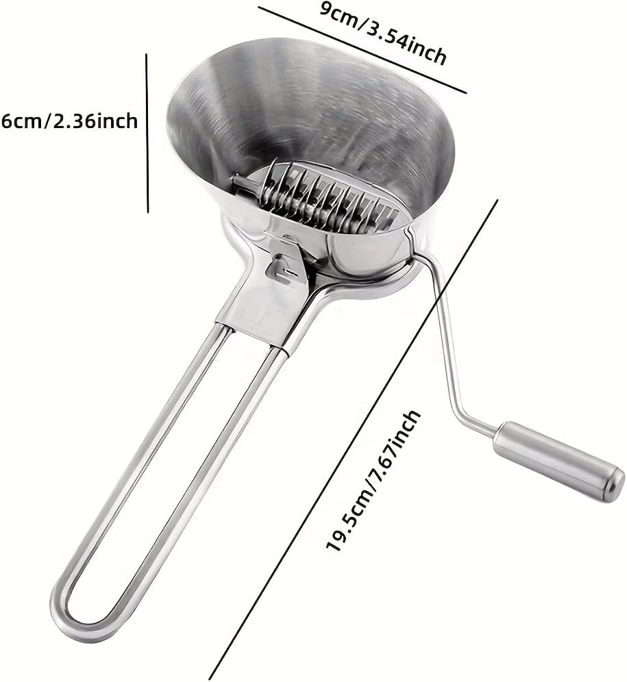 Manual Herb Chopper - Heavy-Duty Stainless Steel Kitchen Cutter, Portable Handheld Food Processor, Household Cooking Tool