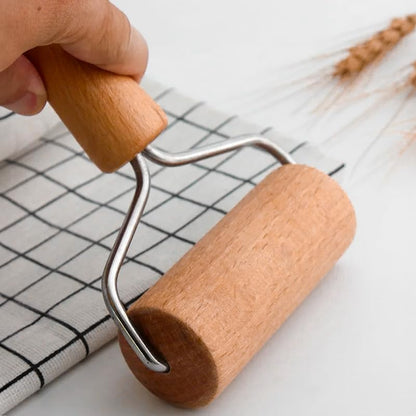 Pizza Rolling Pin, Small Rolling Pin, Non-Stick Wooden Dough Roller for Pastry Tortilla Pizza Cookie Dumpling (Type 2)