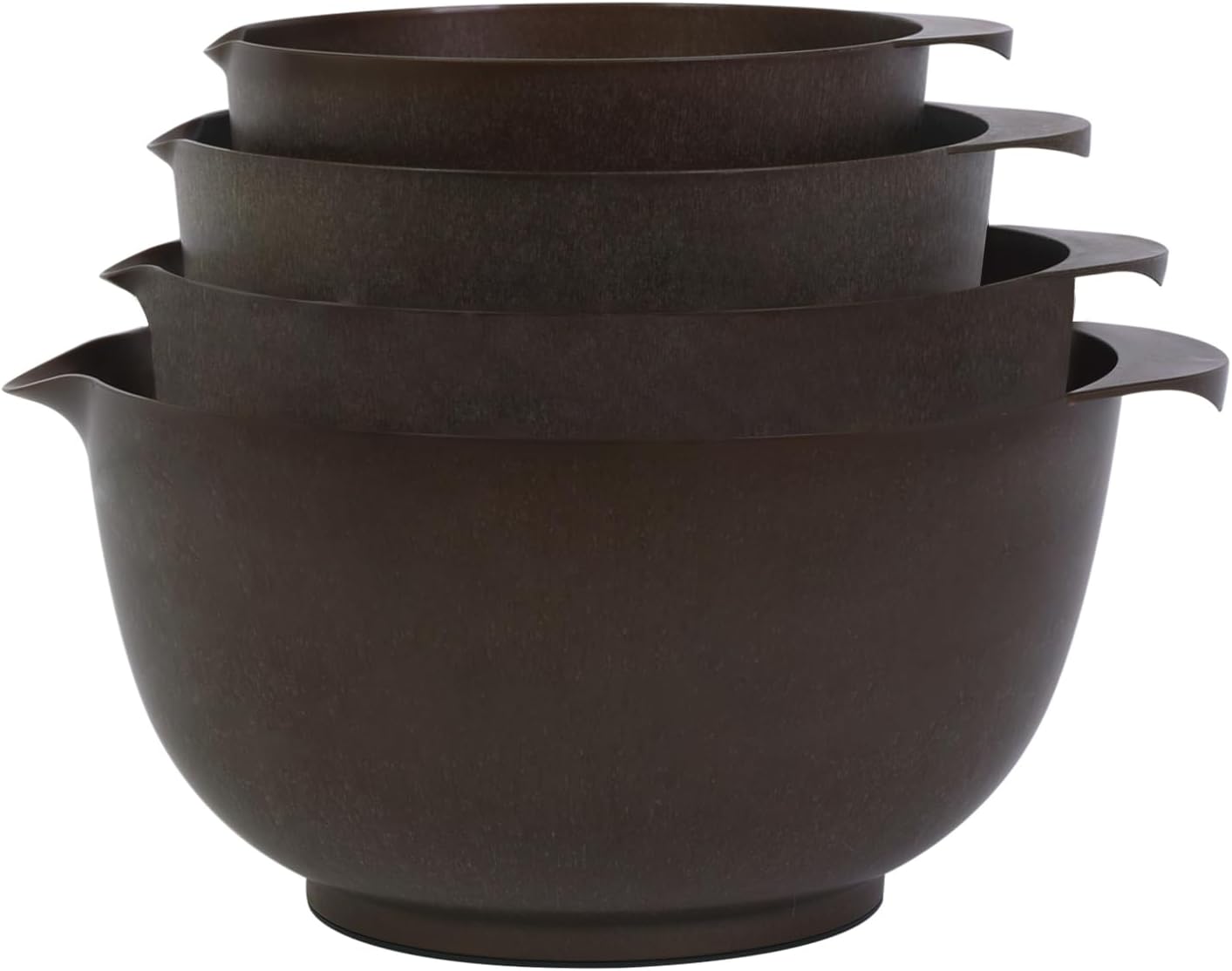 BoxedHome Nesting Plastic Mixing Bowl Set, 4 Piece Mixing Bowl Set with Pour Spouts, Size 1.7, 2.5, 3.5 and 4.5qt, for Prepping, Mixing, Baking, Cooking(2023 New Version, Pink)