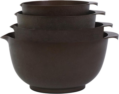 BoxedHome Nesting Plastic Mixing Bowl Set, 4 Piece Mixing Bowl Set with Pour Spouts, Size 1.7, 2.5, 3.5 and 4.5qt, for Prepping, Mixing, Baking, Cooking(2023 New Version, Pink)