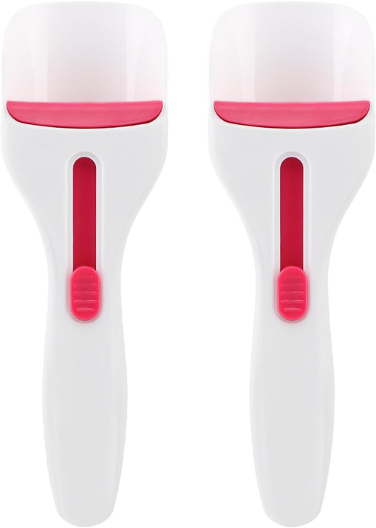 2pcs Cupcake Scoop Batter Dispenser Cupcake Batter Scoop Sliding Button Cake Cream Spatulas for Elegant Baking, Pastry(COLOR:white)