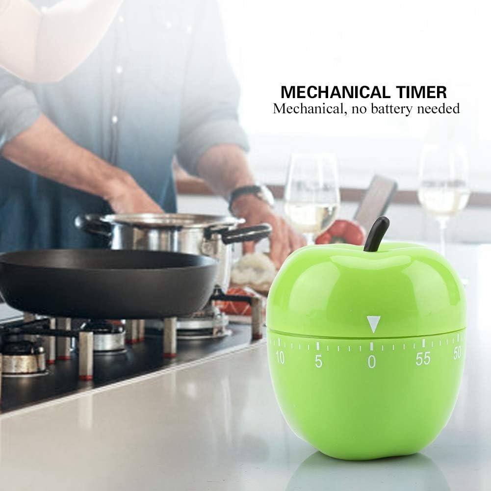 Cute Fruit Kitchen Timer, 60 Minutes Pineapple Shape Mechanical Timer Novelty 360 Degree Rotating Manual Cooking Timer
