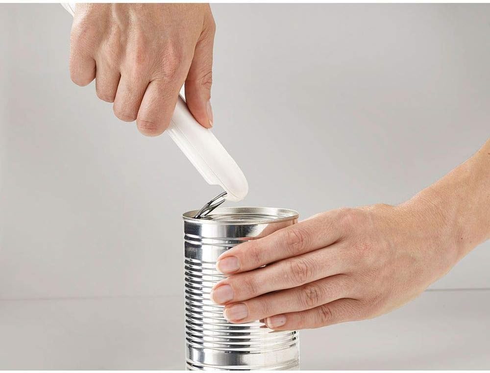 Joseph Joseph Can-Do Compact Can Opener Easy Twist Release Portable Space-Saving Manual Stainless Steel, Green