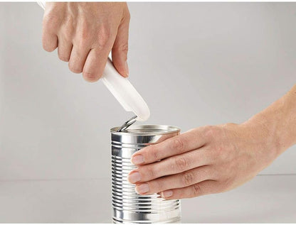 Joseph Joseph Can-Do Compact Can Opener Easy Twist Release Portable Space-Saving Manual Stainless Steel, Green
