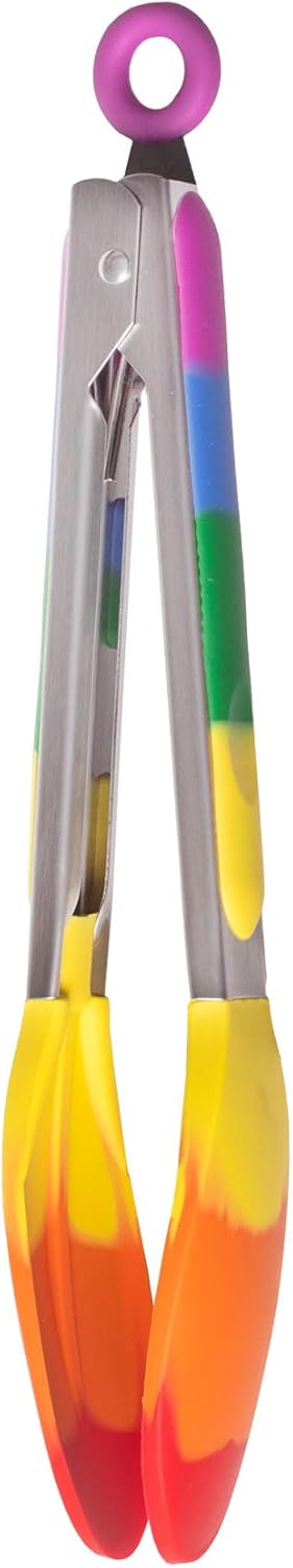 Cooking With Pride Non-Stick Pastry Brush, Heat-Safe Silicone With Iron Core, 8.5-Inch