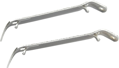 Chef Craft Select Durable Plated Iron Bottle Opener, 4.5 inches in length 2 piece set, Gray