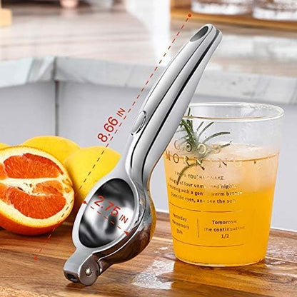 Lemon Squeezer Manual Juicer Citrus Handheld Press: Large Lime Squeezer Bar Tool for Citrus Lemon Lime, Heavy Duty Metal Lemon Clip Kitchen Tools Easy to Clean