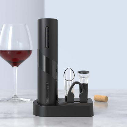 PEIPU Electric Wine Bottle Opener, Easy to Use, Perfect for Home, Restaurants & Travel, Wine Lovers & Host (Black)