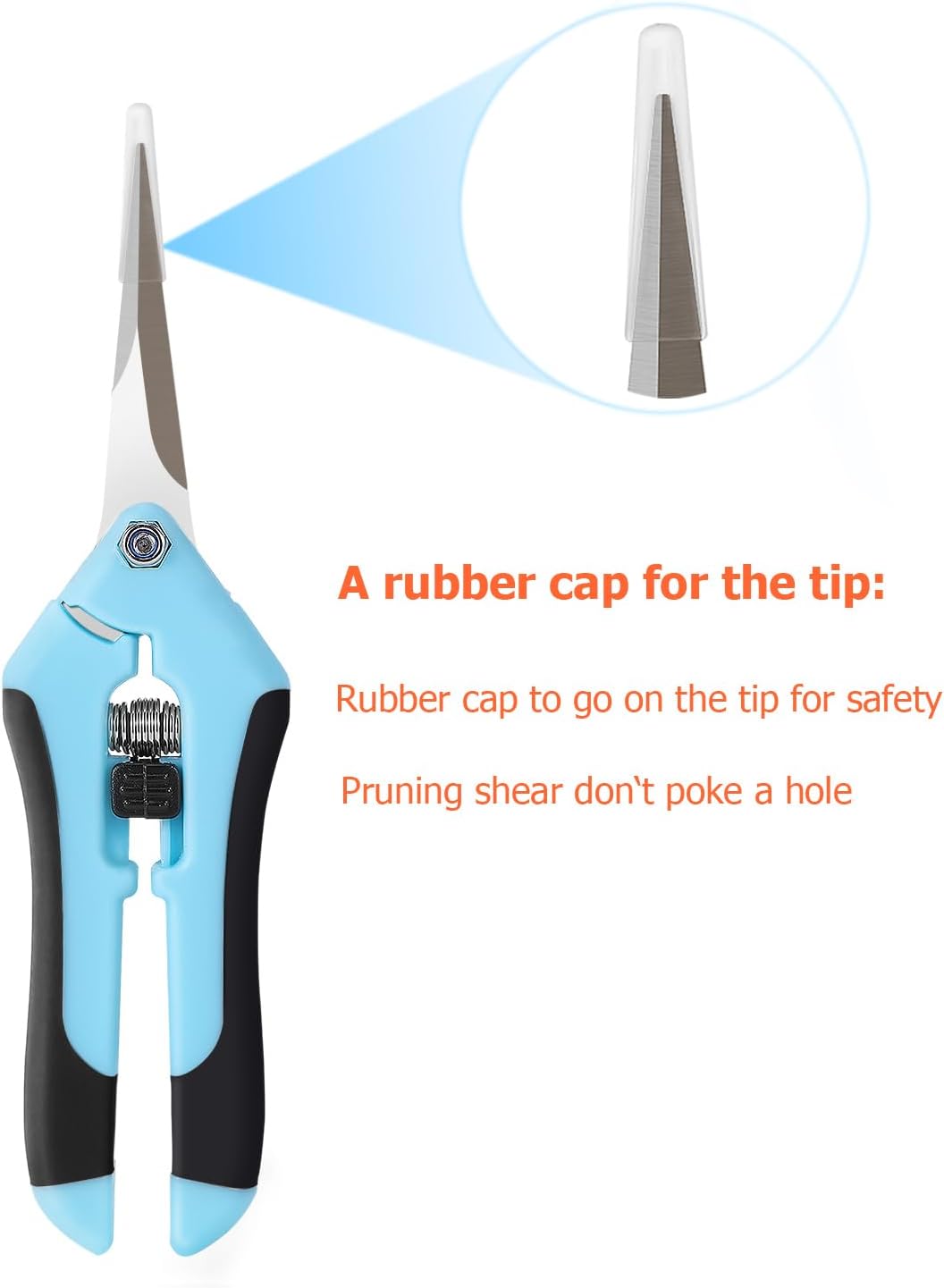 BEoffer 4 Pack Pruning Shears, 6.5 Inch Garden Scissors Gardening Hand Pruning Snips with Straight Stainless Steel Precision Blades for Gardening Flower Plant Precise Trimming and Pruning Maintenance