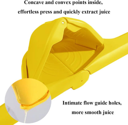 Lemon Squeezer Manual, Large Flat Lemon Squeezer, Easy Squeeze Lime Squeezer, Manual Press Lemon Juicer Citrus Juicer with Sideways Pivot Leverage, Folds Flat For Space-Saving Manual Juicers