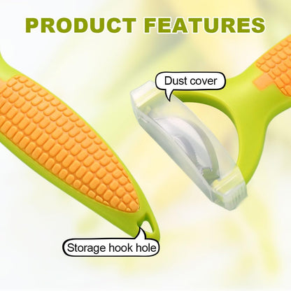 2024 New Corn Peeler, Upgrade Planer Corn Peeler Corn Thresher Corn Stripper, Stainless Steel Quick Corn Kernel Cutter Tool Corn Thresher with Ergonomic Handle (Green#1PC)