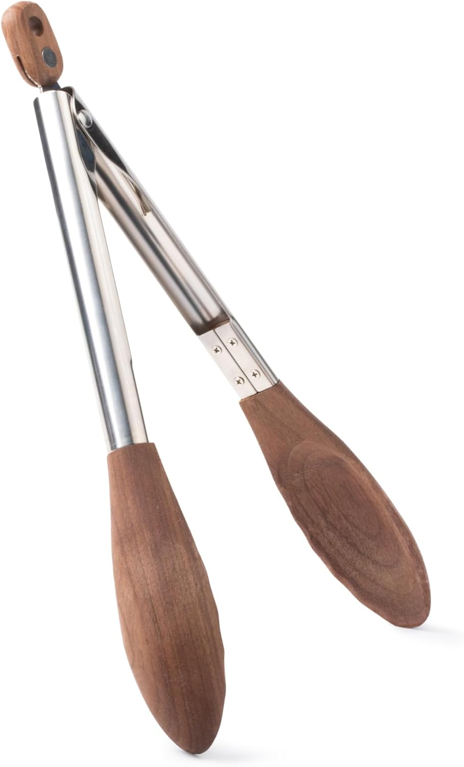 Salt & York 11-Inch Olive Wood Tongs, Long Handle Kitchen Tongs for Cooking, Salad, Pasta, and Grilling, Farmhouse Style Kitchen & Cookware, Ideal for Entertaining, Wedding and Housewarming Gift