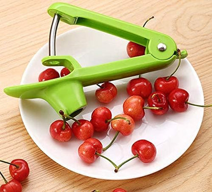 Cherry Pitter Tool, Cherry Pit Remover Tool, Cherry Picker, Fruit Core Remover Design for Make Delicious Cherries Dishes and Cocktail Cherries (Black)