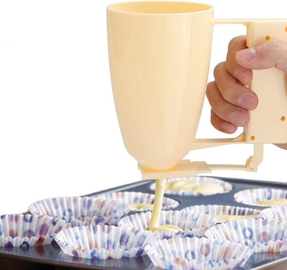 TOPINCN Handheld Batter Dispenser Cake Cream Meatball Maker Pancake Batter Mixer Kitchen Cooking Tool