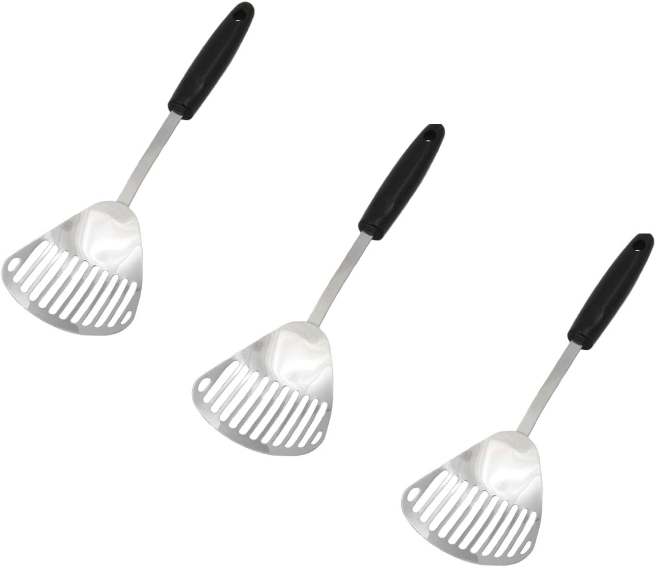 Chef Craft Stainless Steel Slotted Skimmer | 13-Inches Long | 3-Pack