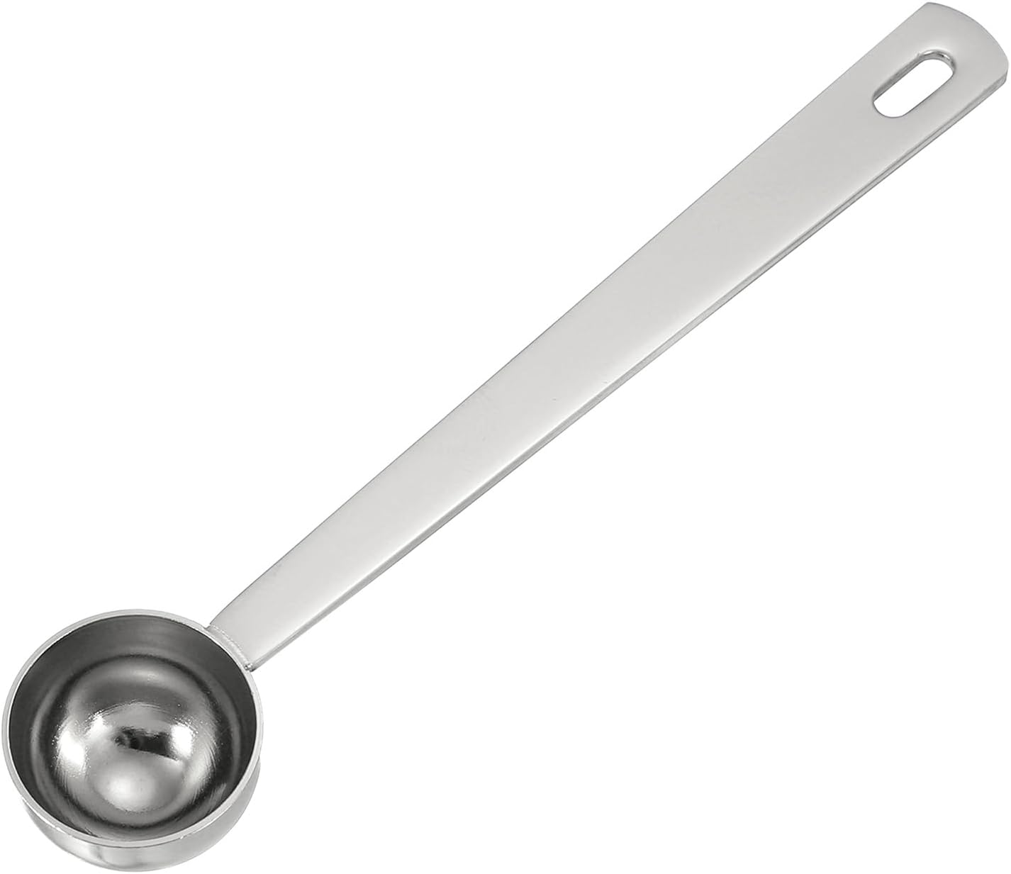 uxcell Measuring Spoon, 15ml Long Handle Table Scoop Teaspoon Coffee Scoop Spoon for Ground Coffee Tea Sugar Cooking Baking, Black