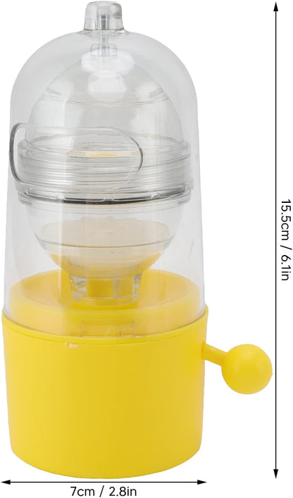Zerodis Egg Spinner, Pulling Rope Detachable Plastic Dishwasher Washable Manual Golden Egg Shakers, Egg White and Yolk Spin Mixer Egg Scrambler for Making Hard Boiled Golden Eggs