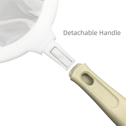 8.4in 80 Mesh Big Nylon Mesh Filter Ultra-Fine Sieve Sediments Strainer PP Frame for Straining Juice,Honey,Tea