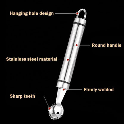 Stainless Steel Strawberry Huller and Tomato Stem Corer Tool Cherry Tomatoes Stem Remover, Dishwasher Safe Fruit and Vegetable Corers (Silver)