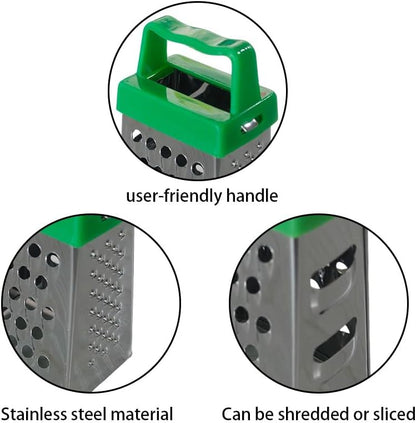 8 Pcs Mini Cheese Grater,Kitchen Small Gadget with 4-Side Stainless Steel Box Grate for Vegetables,Cheese,Potatoes,Chocolate